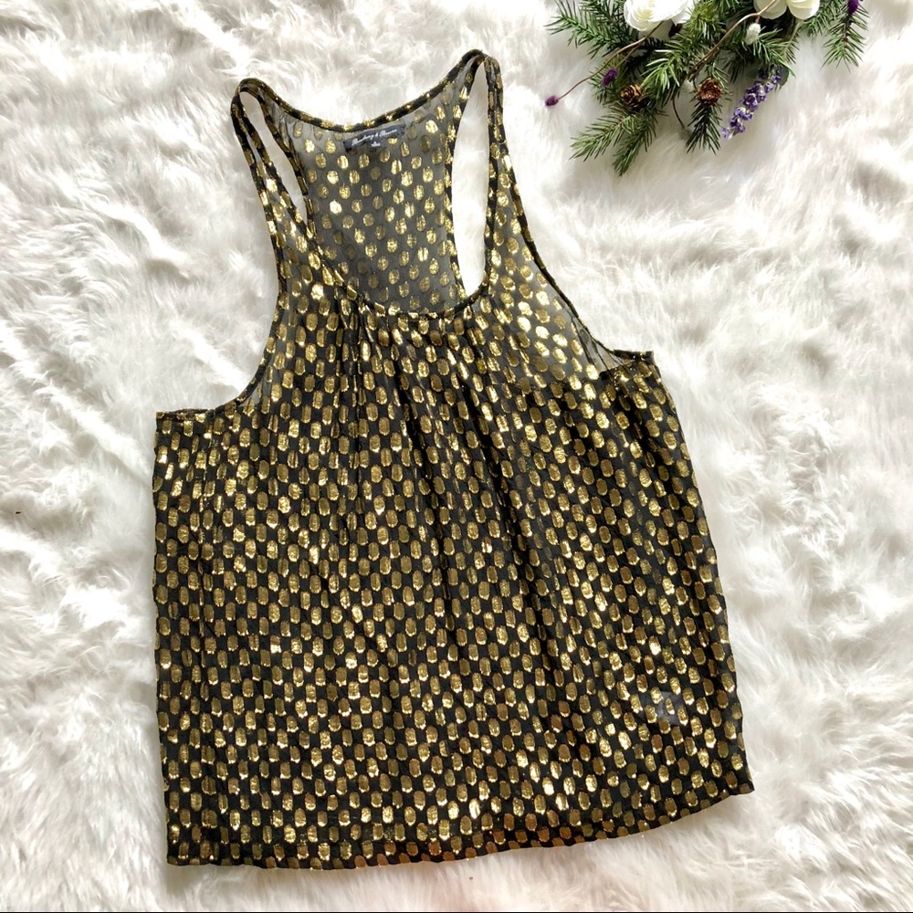 Broadway & Broome Dotted Metallic Tank